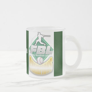 Fantasy Baseball Trophy Frosted Glass Coffee Mug