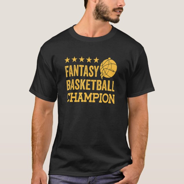 Fantasy Basketball Champion 1 T-Shirt (Front)