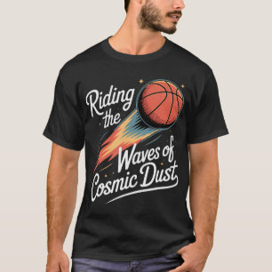Fantasy Basketball Draft League Cosmic Court Style T-Shirt