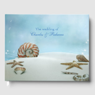 Fantasy Beach Theme Wedding Guest Book