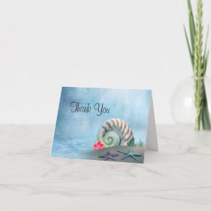 Fantasy Beach Wedding Thank You Card