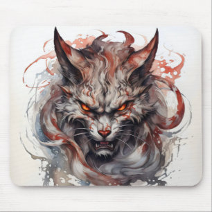 Fantasy Beast Cat Mouse Mat