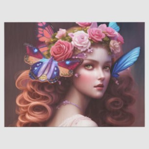 Fantasy Beautiful Fairy Princess Decoupage Tissue Paper