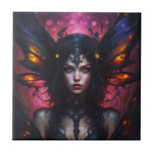 Fantasy Beautiful Flowers Pixie Fairy Princess Tile