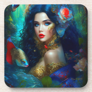 Fantasy Beautiful Mermaid 1 Coaster