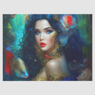 Fantasy Beautiful Mermaid 1 Decoupage Tissue Paper