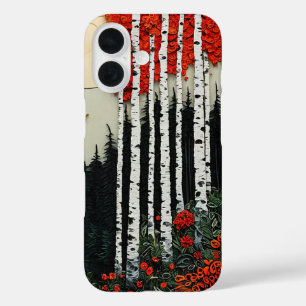 Fantasy birch forest iPhone 16 case