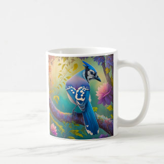 Fantasy Birds Blue Jay Coffee Mug