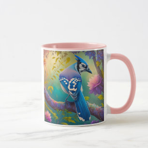 Fantasy Birds Blue Jay Mug