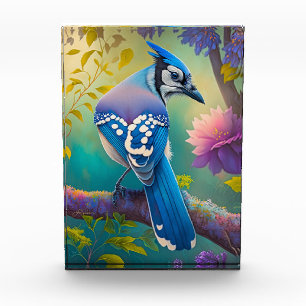 Fantasy Birds Blue Jay Photo Block