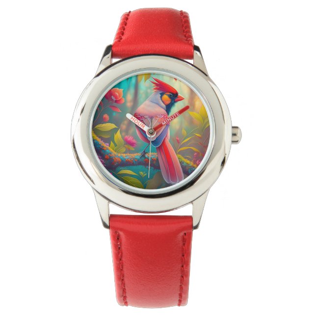 Fantasy Birds Male Cardinal Watch (Front)