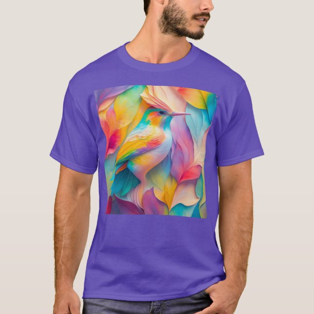 Fantasy Birds Silk Bird T-Shirt (Front)