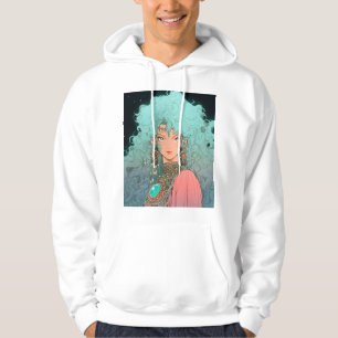 Fantasy Bohemian Aesthetic Anime Girl Hoodie