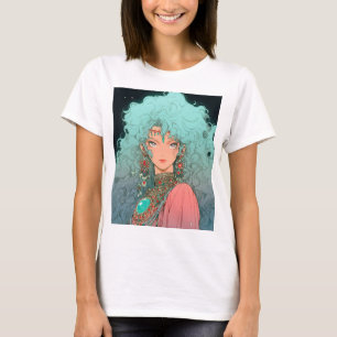 Fantasy Bohemian Aesthetic Anime Girl T-Shirt