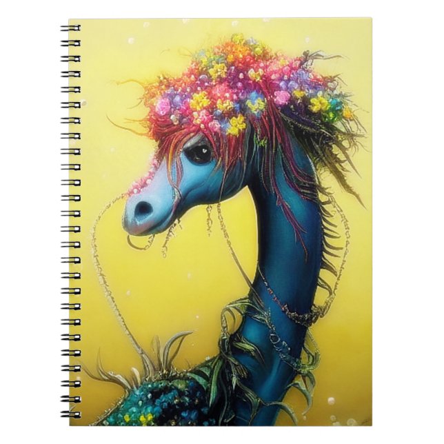 Fantasy bohemian dragon  notebook (Front)