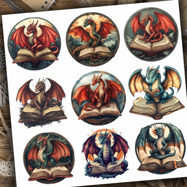 Fantasy Book Dragon (Creator Uploaded)