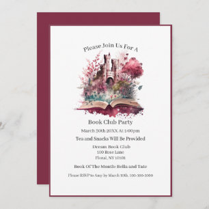 Fantasy Book Lover, Book Club Invitation