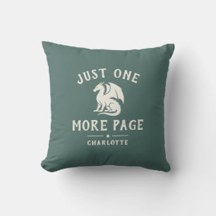 Fantasy Book Lover Custom Dragon Throw Pillow