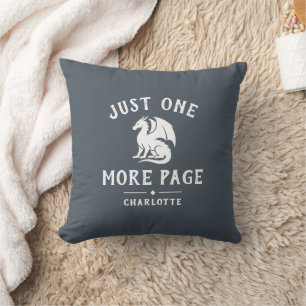 Fantasy Book Lover Custom Dragon Throw Pillow