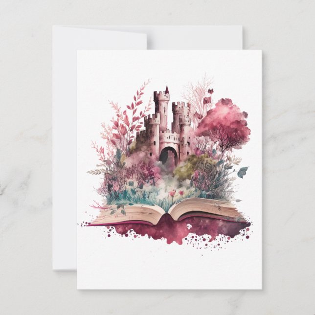 Fantasy Book Lover Design Card (Front)