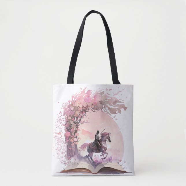Fantasy Book Lover Design Tote Bag (Front)
