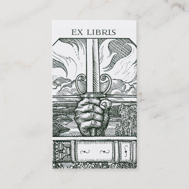 Fantasy Bookshop or Book Club Business Card (Front)