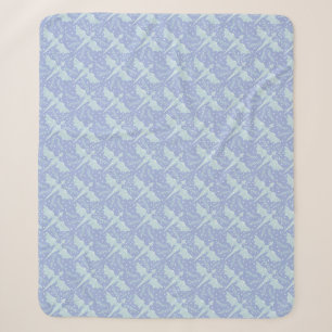 Fantasy Botanical Dragon Wrapping Paper Sherpa Blanket