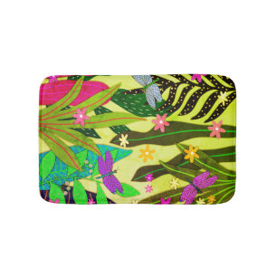 Fantasy Botanical Print #13 1974 Bath Mat