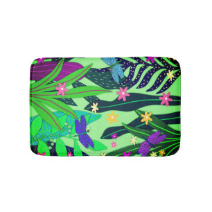 Fantasy Botanical Print #13 Ricoleta Bath Mat