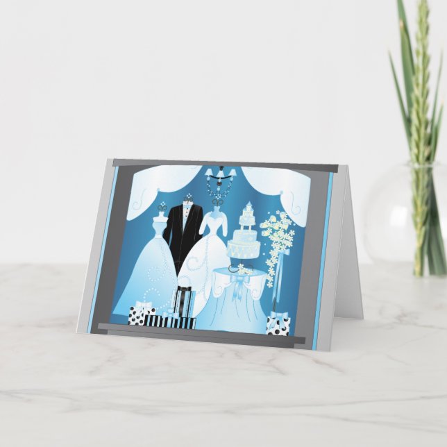 Fantasy Bridal Shop Window Invitation (Front)