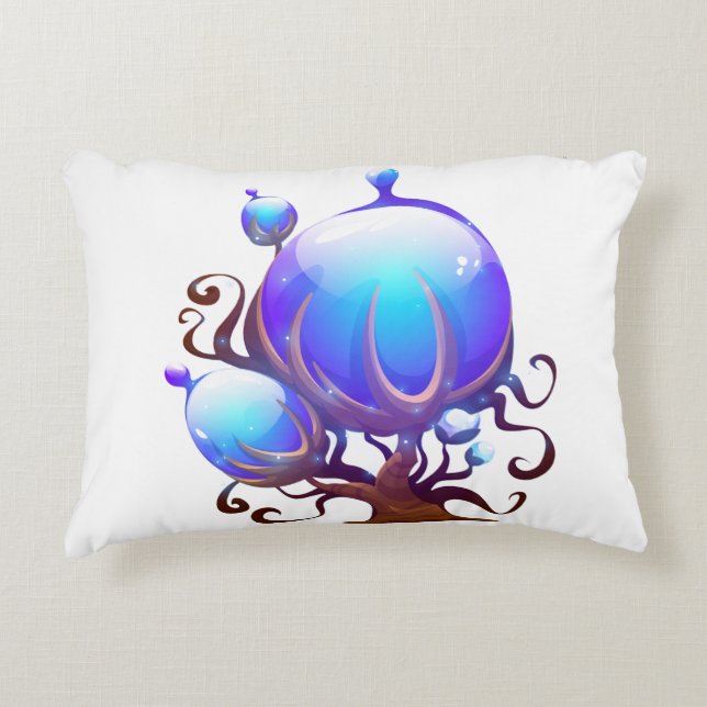 Fantasy Bubble Tree Pillow (Front)