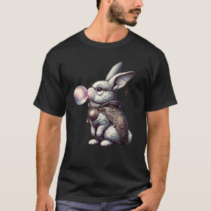 Fantasy Bunny Easter Glasses Bubble Gum T-Shirt
