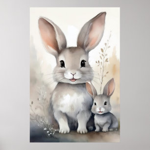 Fantasy Bunny Rabbit Poster