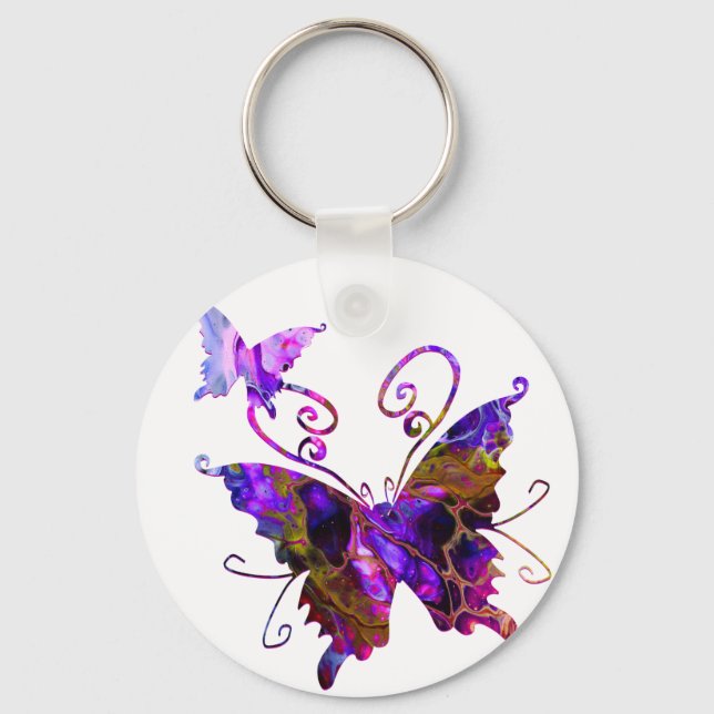 Fantasy Butterflies Key Ring (Front)