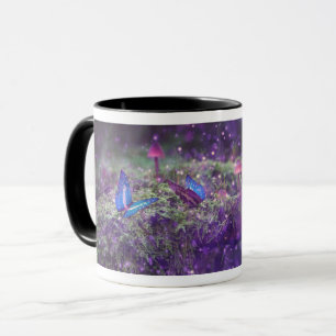 Fantasy Butterflies & Mushrooms Artwork Mug