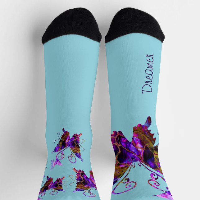 Fantasy Butterflies Socks (Top)