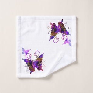 Fantasy Butterflies Wash Cloth