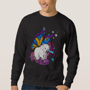 Fantasy Butterfly Arctic Zoo Animal Magical Pola Sweatshirt