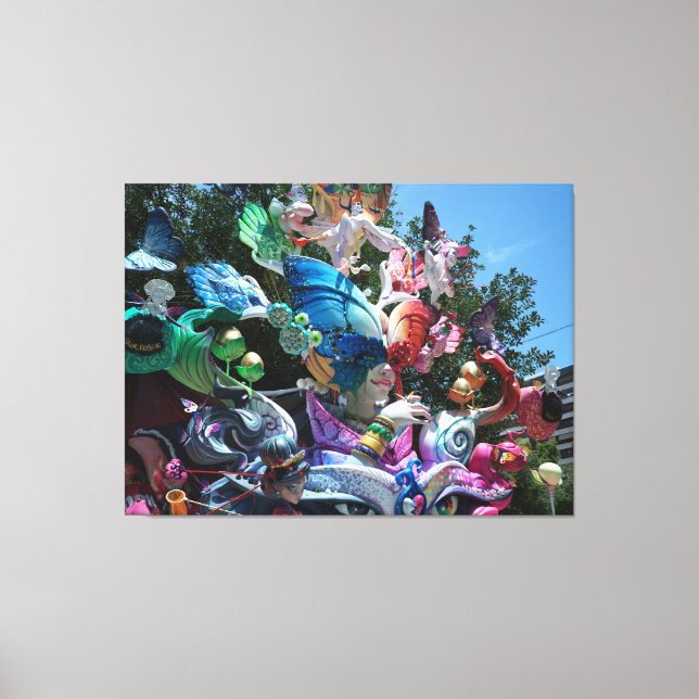 Fantasy Butterfly Girl Sculpture Canvas Print (Front)