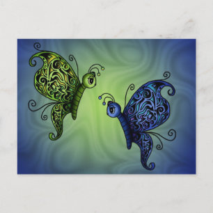 Fantasy Butterflys Postcard