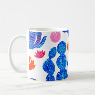 Fantasy Cacti: Decorative Seamless Pattern. Coffee Mug