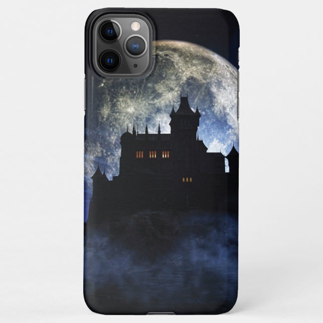 Fantasy castle during night iPhone case (Back)