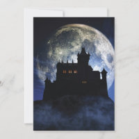 Fantasy castle during night