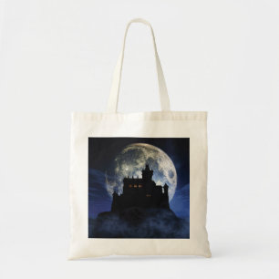 Fantasy castle during night tote bag