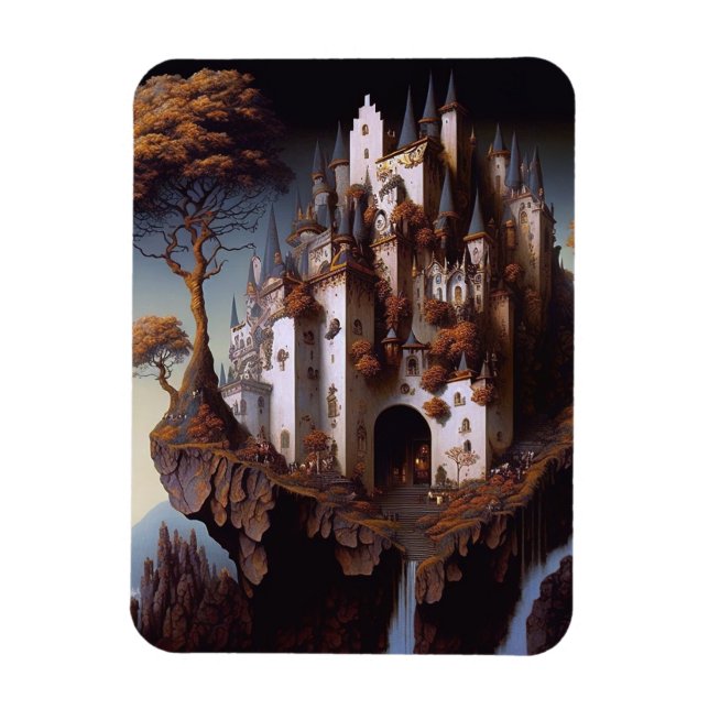 Fantasy Castle Fantasy Art Magnet (Vertical)