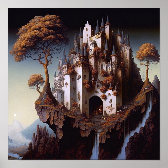 Fantasy Castle Fantasy Art Poster (Front)