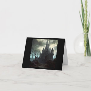 Fantasy Castle Frightening Landscape 2 Card