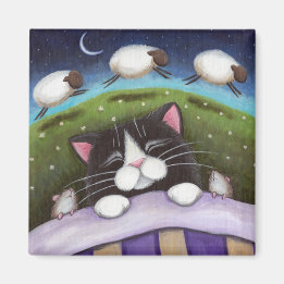 Fantasy Cat and Mouse Art Magnet