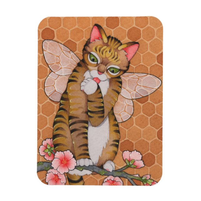Fantasy Cats Oracle Affirmation - Patterns Magnet (Vertical)