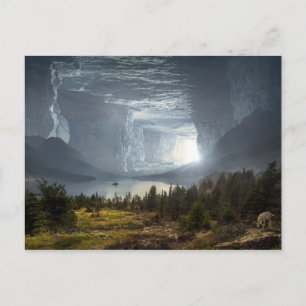 Fantasy cave postcard